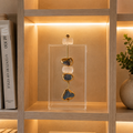 Caixa decorativa de acrílico de Pedra Natural Banhada com Selenita.