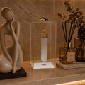 Caixa decorativa de acrílico de Selenita Banhada.